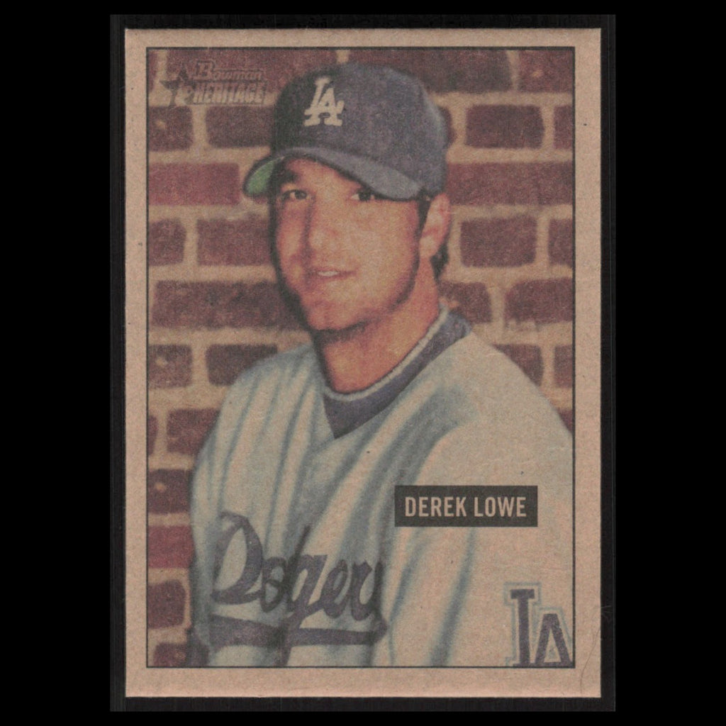 Derek Lowe #56 2005 Bowman Heritage Los Angeles Dodgers Baseball Card MLB NM