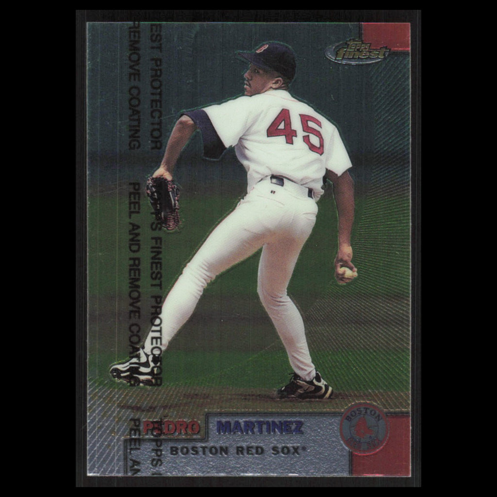Pedro Martinez #170 1999 Topps Finest w Coating Boston Red Sox Baseball Card MLB