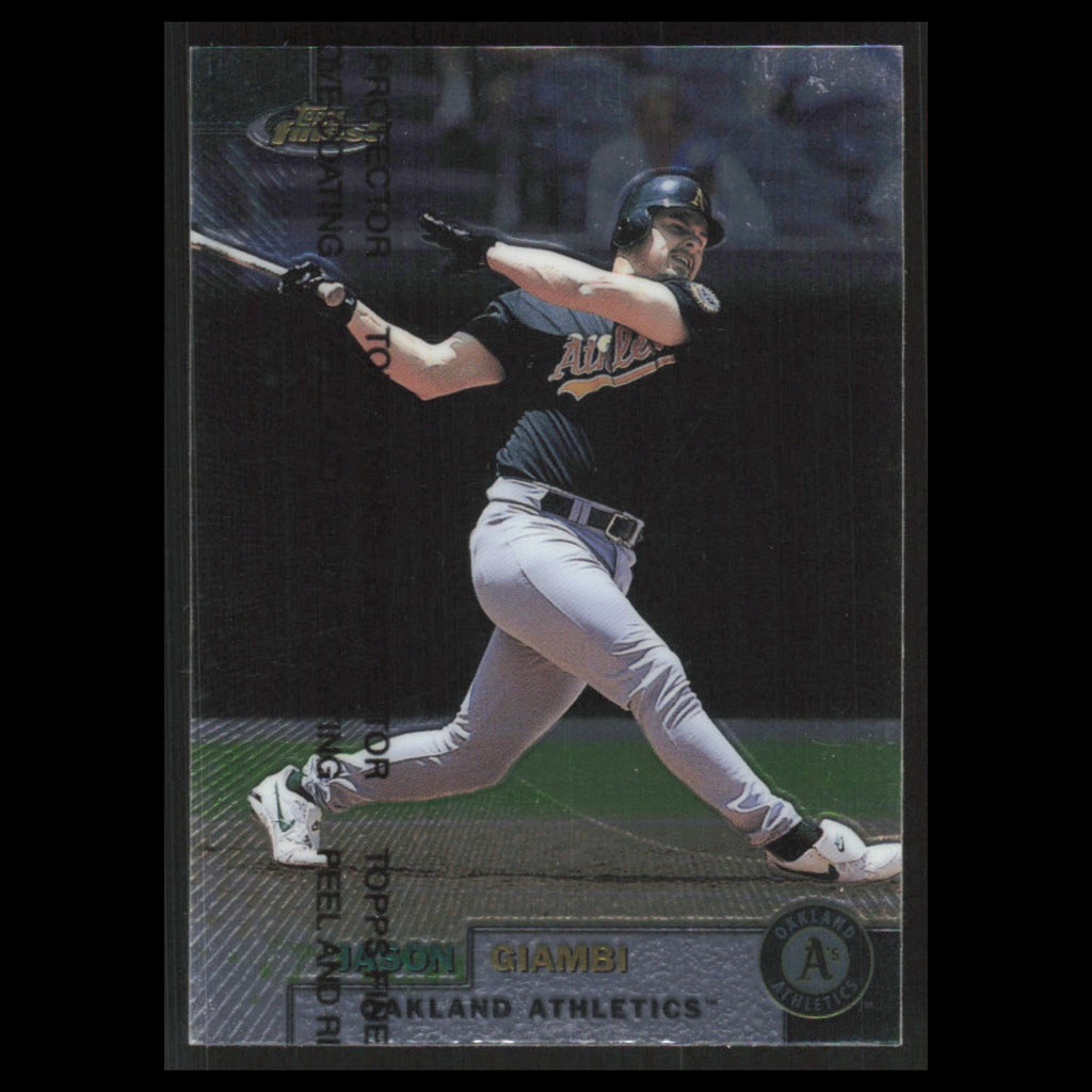 Jason Giambi #156 1999 Topps Finest w Coating Oakland Athletics Baseball Card NM