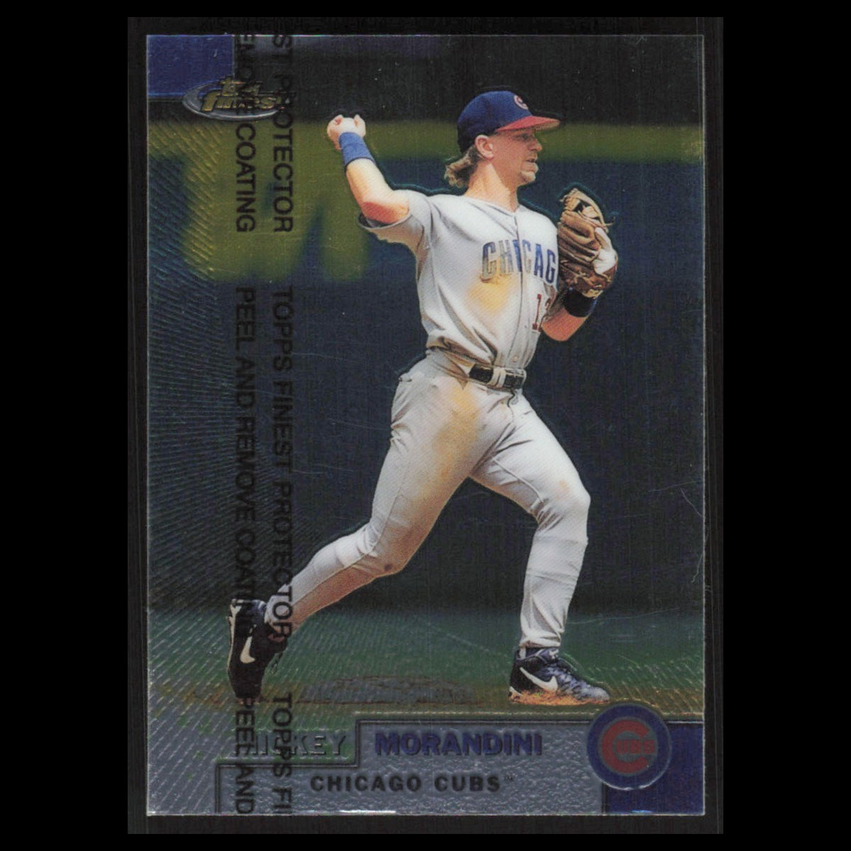 Mickey Morandini #186 1999 Topps Finest w Coating Chicago Cubs Baseball Card MLB