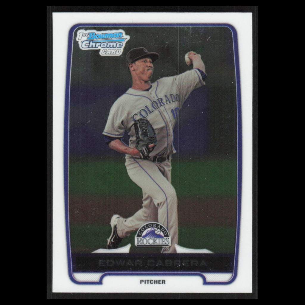 Edwar Cabrera #BCP64 2012 Bowman Chrome Prospects Colorado Rockies Baseball Card