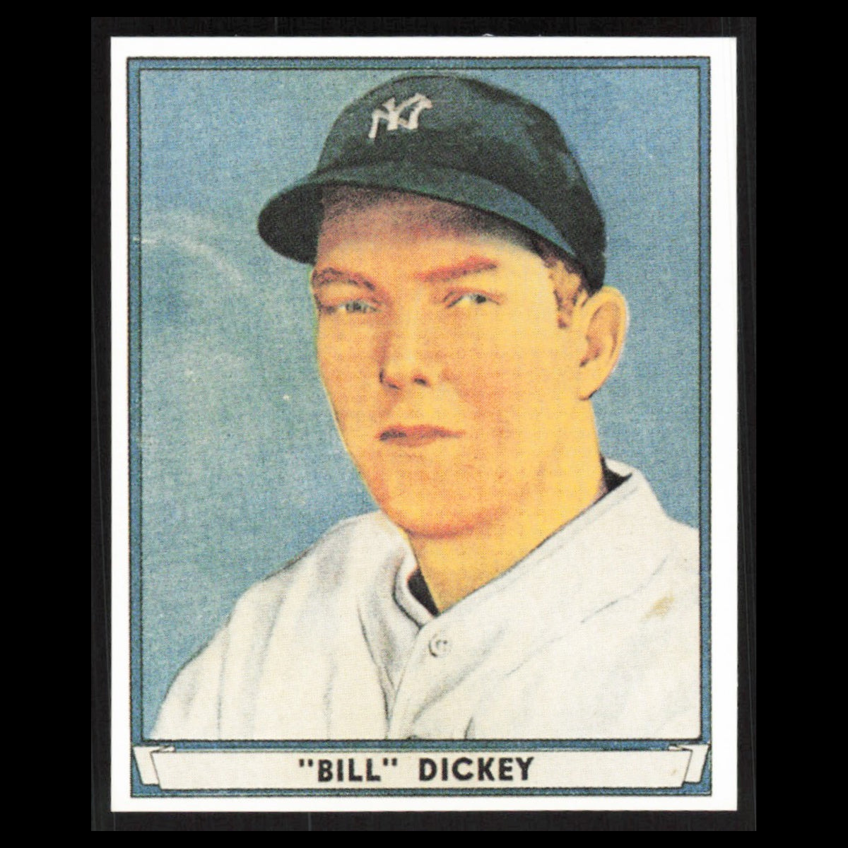 Bill Dickey #70 1977 1941 Play Ball Reprints New York Yankees Baseball Card MLB