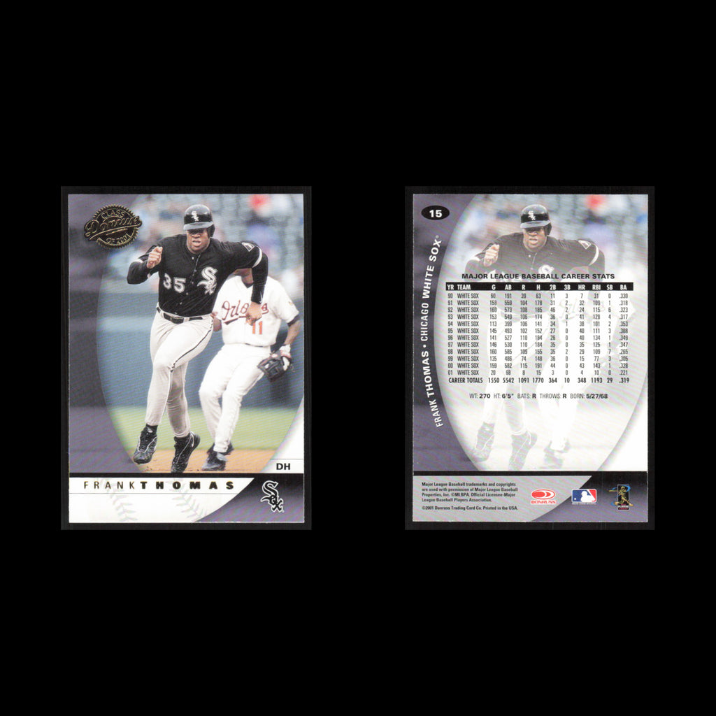 Frank Thomas #15 2001 Donruss Class of 2001 Chicago White Sox Baseball Card MLB