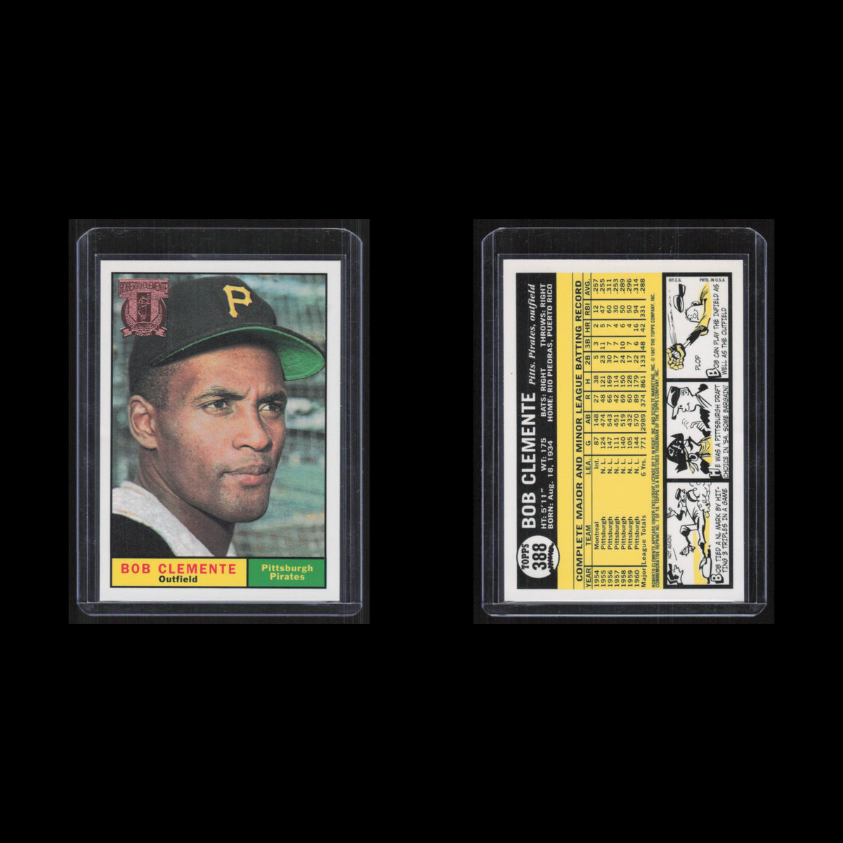 Roberto Clemente #388 1998 Topps Roberto Clemente Tribute Pittsburgh Pirates MLB