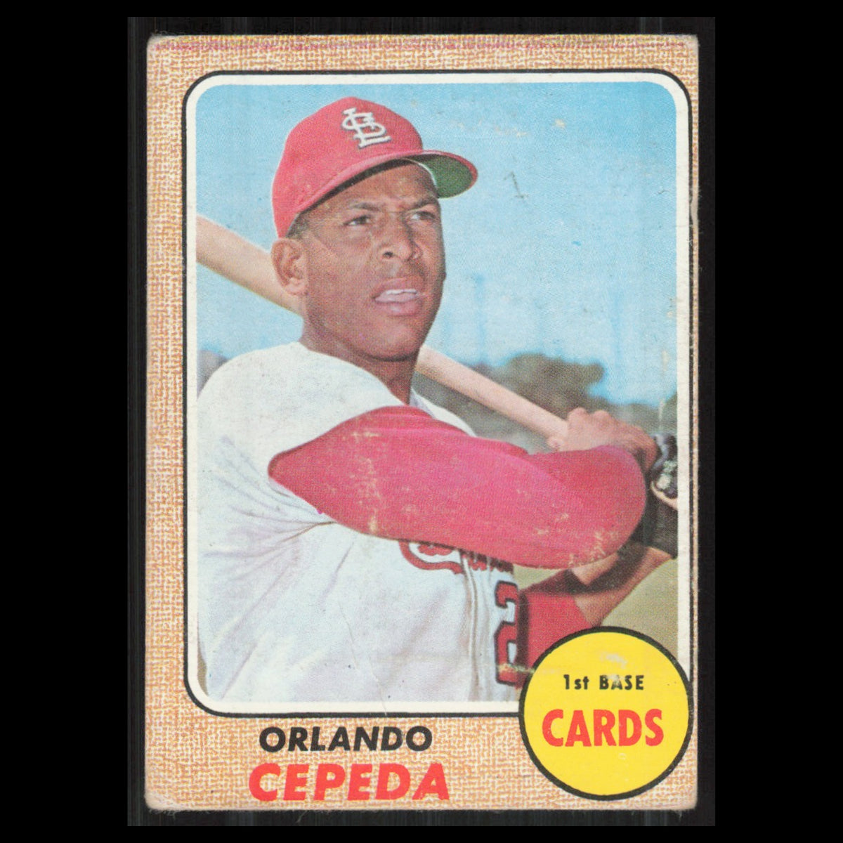 Orlando Cepeda #200 1968 Topps St. Louis Cardinals Baseball Card MLB EX