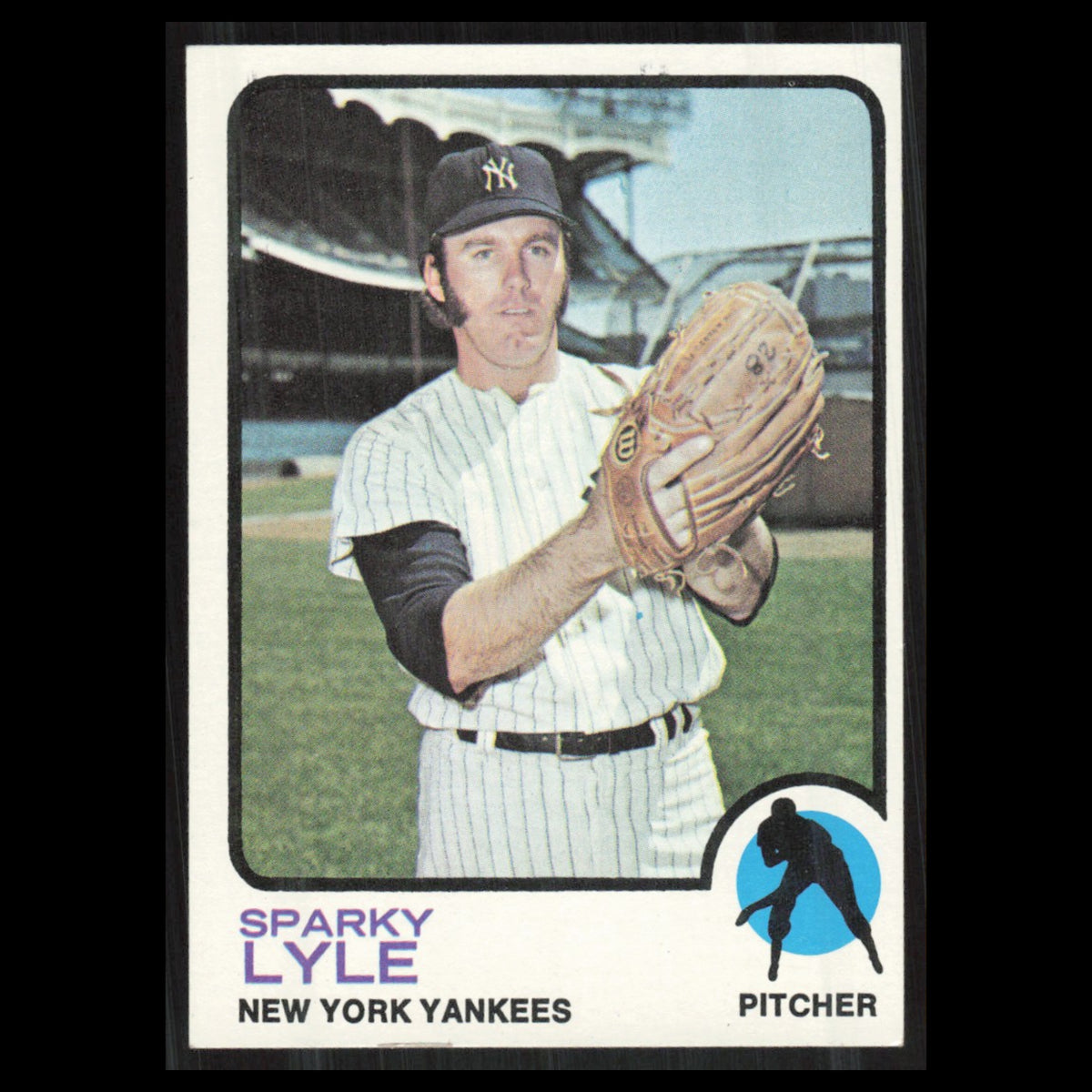 Sparky Lyle #394 1973 Topps New York Yankees Baseball Card MLB NM
