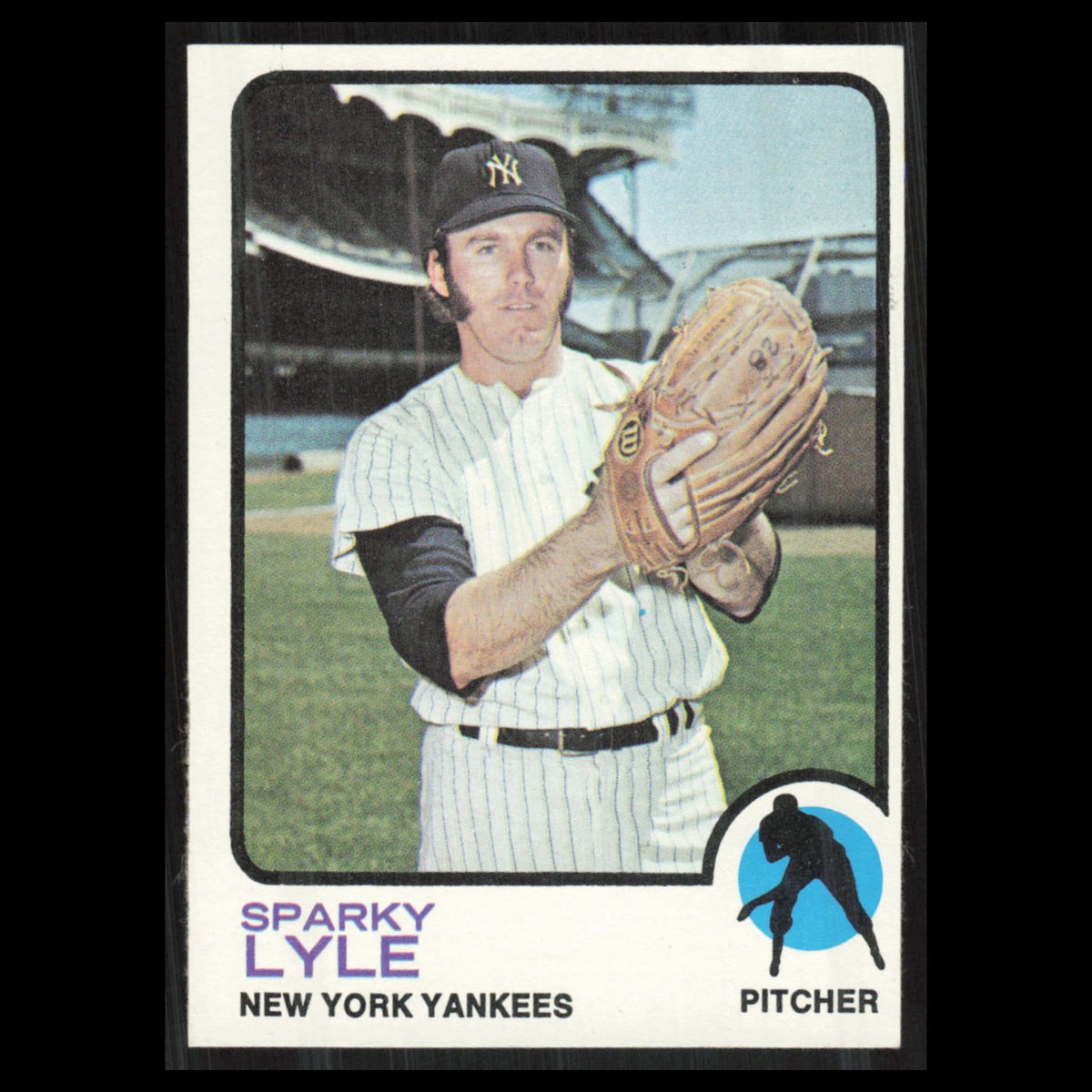 Sparky Lyle #394 1973 Topps New York Yankees Baseball Card MLB NM