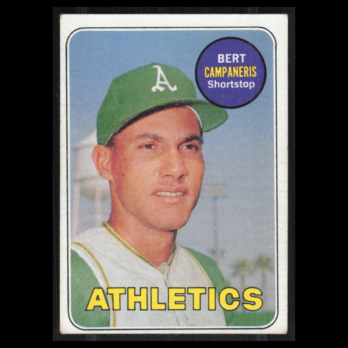 Bert Campaneris #495 1969 Topps Oakland Athletics Baseball Card MLB NM