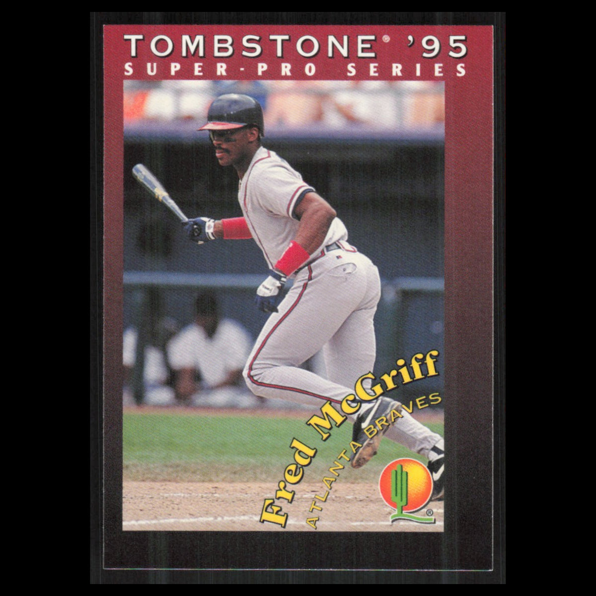 Fred McGriff #26 1995 Tombstone Pizza Super-Pro Series Atlanta Braves Baseball