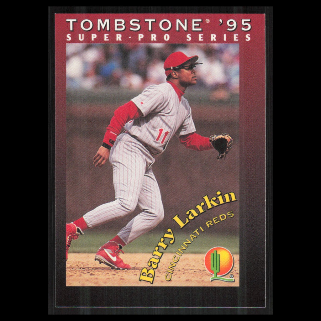 Barry Larkin #25 1995 Tombstone Pizza Super-Pro Series Cincinnati Reds Baseball