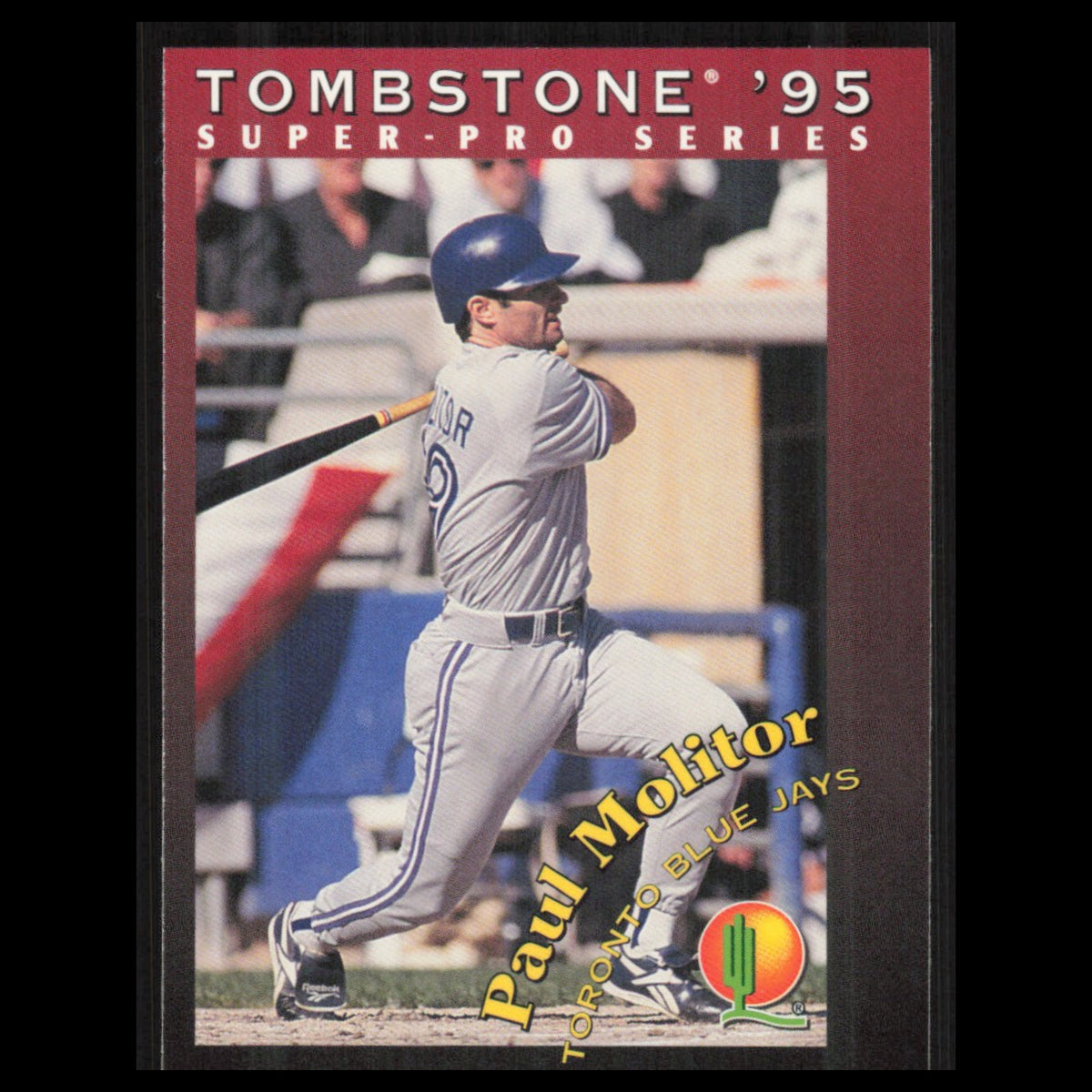 Paul Molitor #12 1995 Tombstone Pizza Super-Pro Series Milwaukee Brewers Card NM