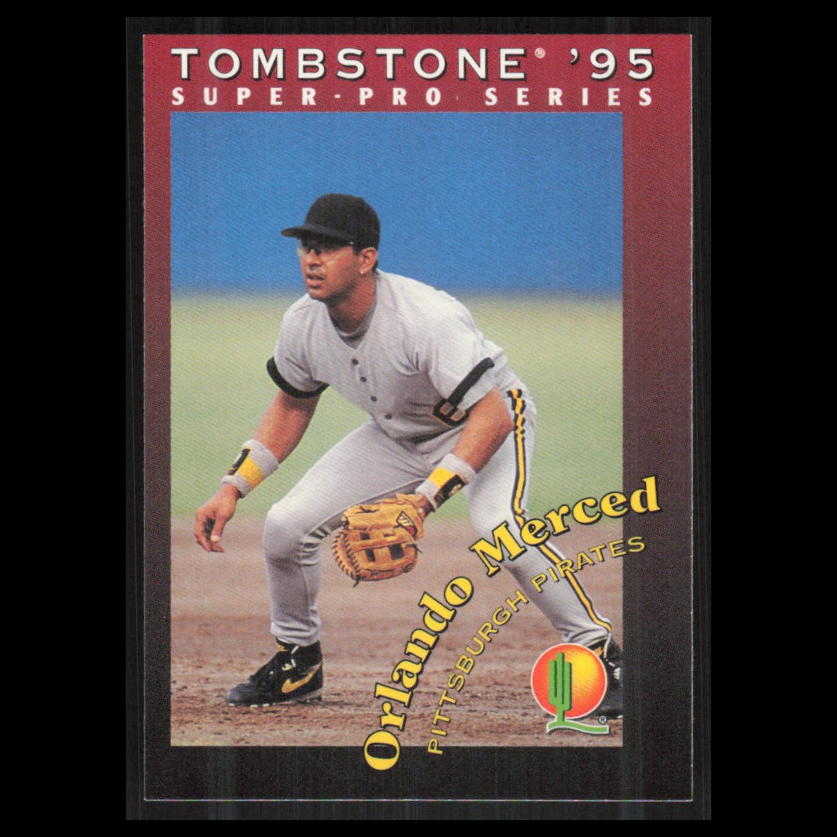 Orlando Merced #27 1995 Tombstone Pizza Super-Pro Series Pittsburgh Pirates Card