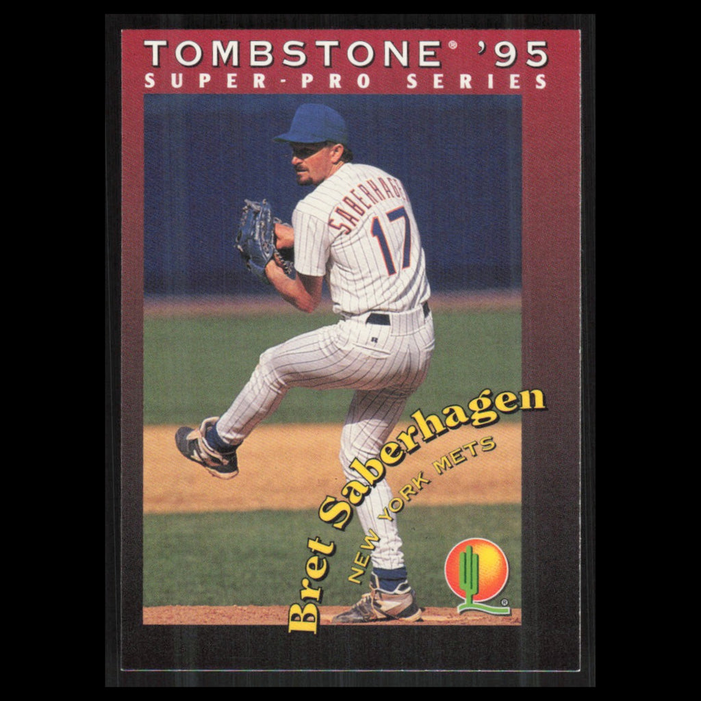 Bret Saberhagen #28 1995 Tombstone Pizza Super-Pro Series New York Mets Baseball