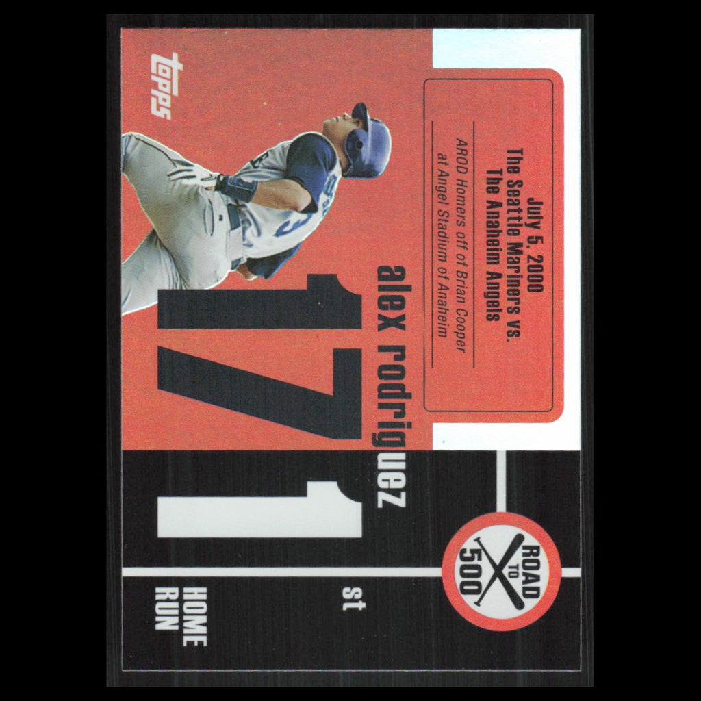 Alex Rodriguez #ARHR171 2007 Topps Alex Rodriguez Road to 500 Seattle Mariners