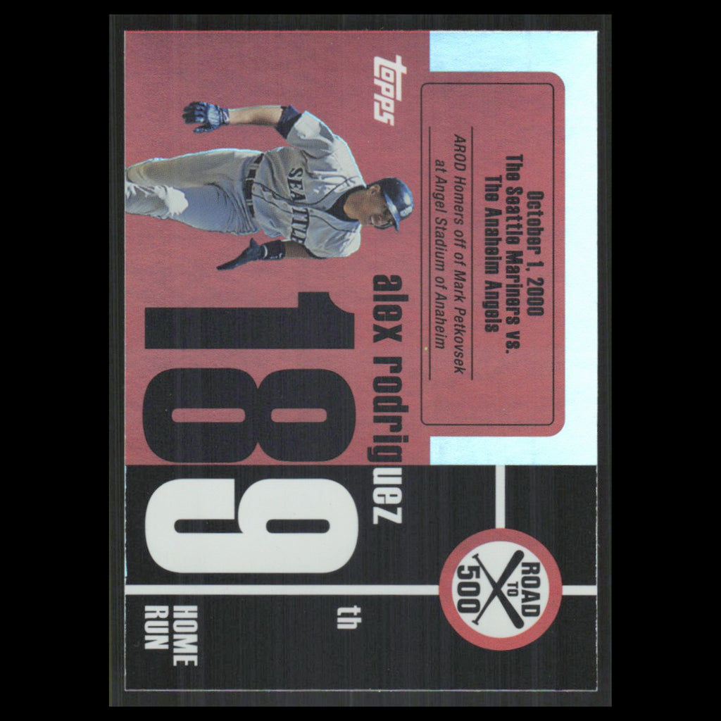 Alex Rodriguez #ARHR189 2007 Topps Alex Rodriguez Road to 500 Seattle Mariners