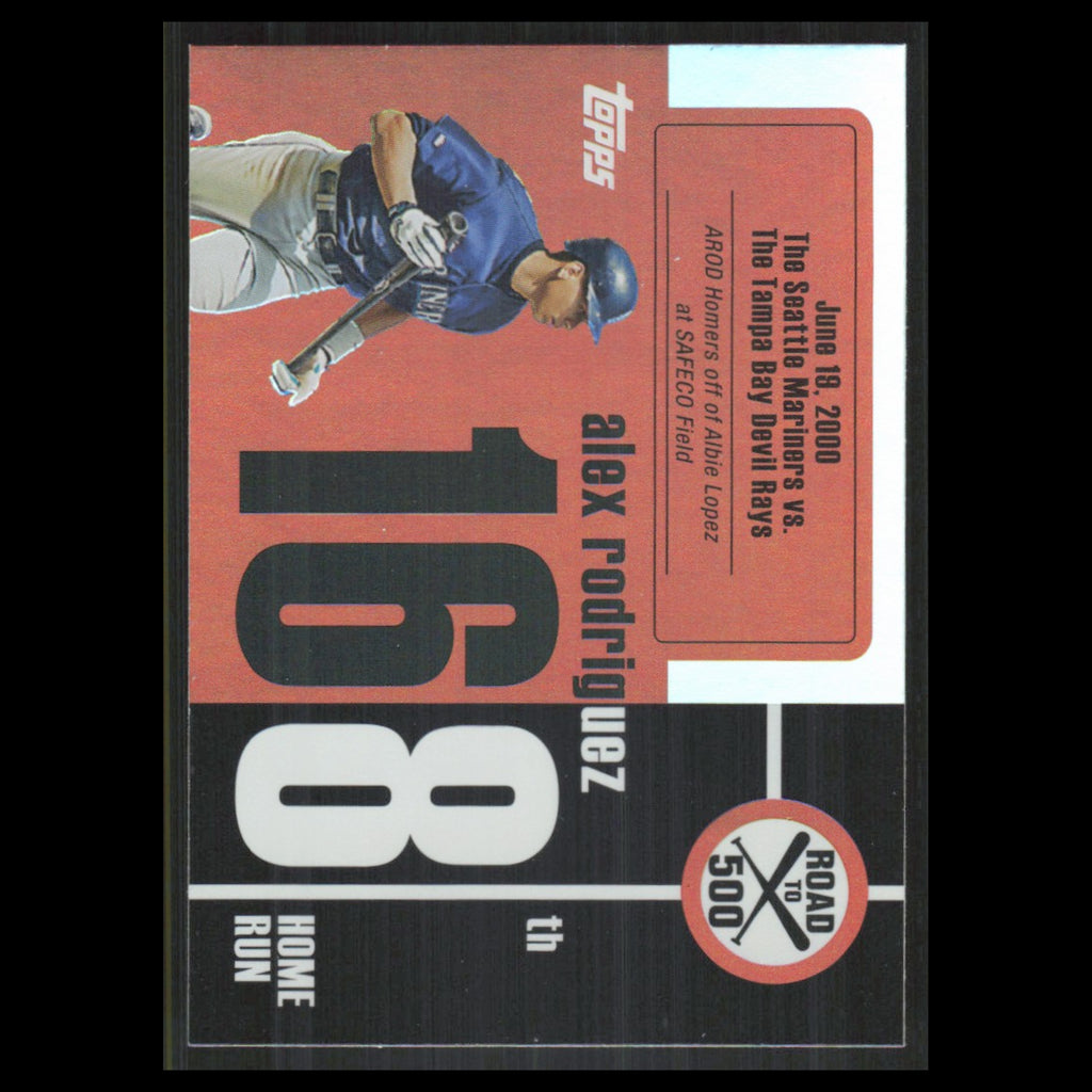 Alex Rodriguez #ARHR168 2007 Topps Alex Rodriguez Road to 500 Seattle Mariners