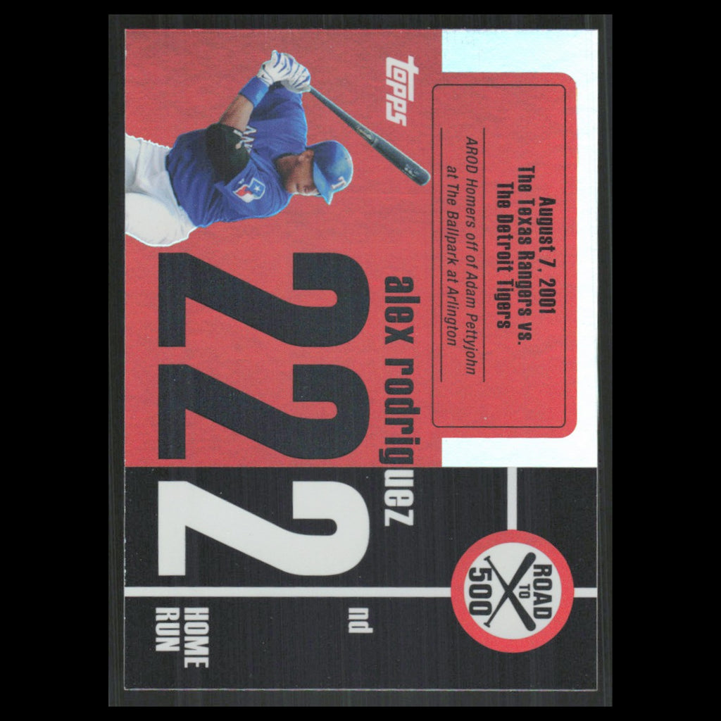 Alex Rodriguez #ARHR222 2007 Topps Alex Rodriguez Road to 500 Seattle Mariners