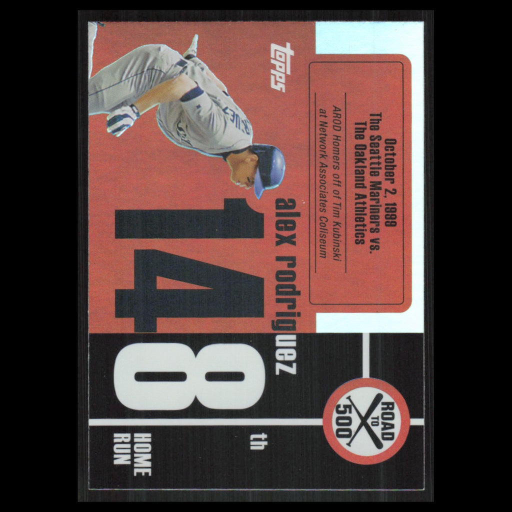 Alex Rodriguez #ARHR148 2007 Topps Alex Rodriguez Road to 500 Seattle Mariners