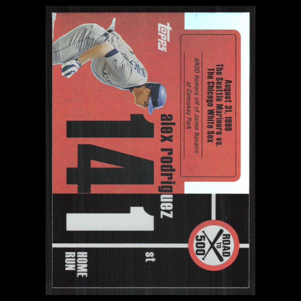 Alex Rodriguez #ARHR141 2007 Topps Alex Rodriguez Road to 500 Seattle Mariners