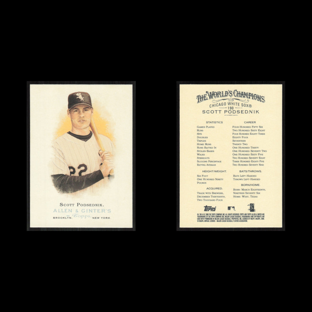 Scott Podsednik #190 2006 Topps Allen - Ginter Chicago White Sox Baseball Card