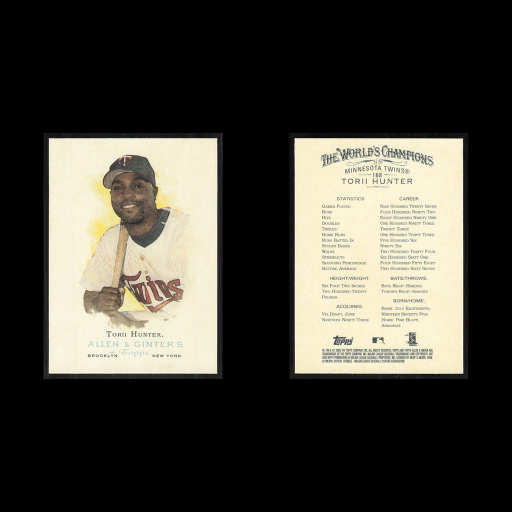 Torii Hunter #168 2006 Topps Allen - Ginter Minnesota Twins Baseball Card MLB NM