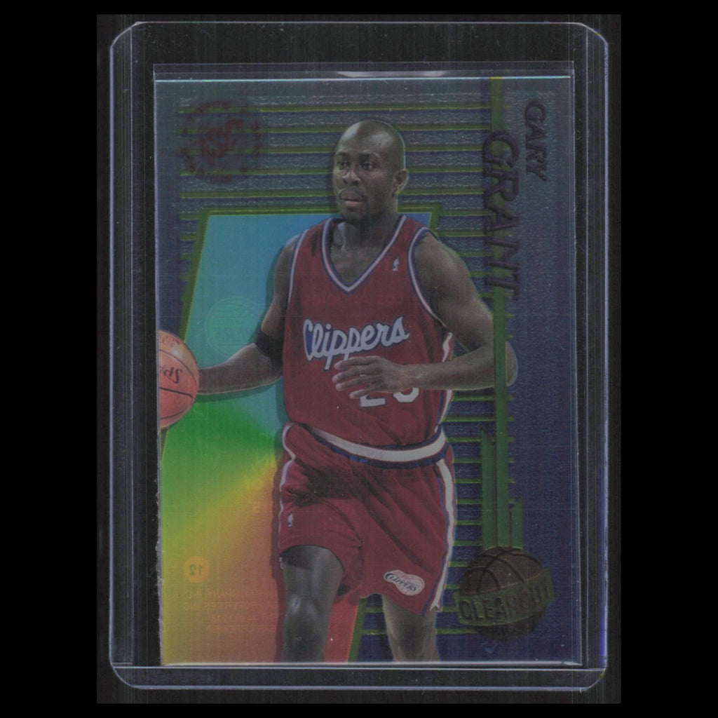 Gary Grant #12 1994 Topps Stadium Club Clear Cut Los Angeles Clippers Basketball