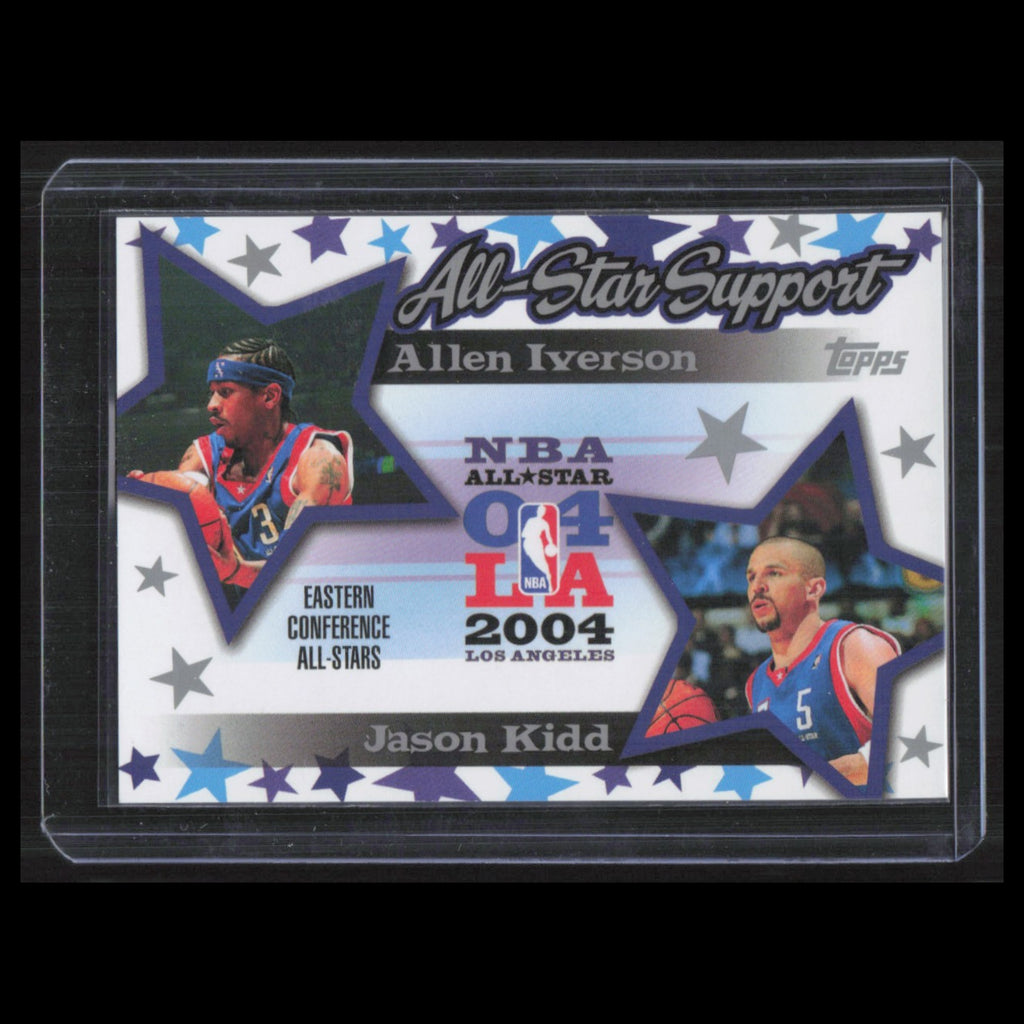 Allen Iverson/Jason Kidd #AS-IK 2004 Topps All-Star Support Basketball Card NBA