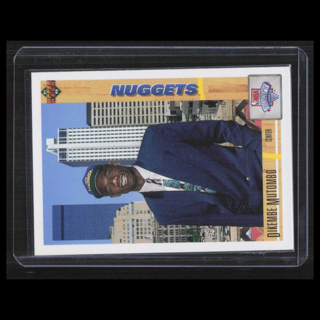 Dikembe Mutombo Rookie #3 1991 Upper Deck Denver Nuggets Basketball Card NBA NM