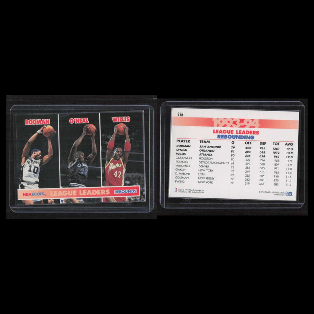 Dennis Rodman/Shaquille ONeal/Kevin Willis #256 1994 Hoops Basketball Card NBA