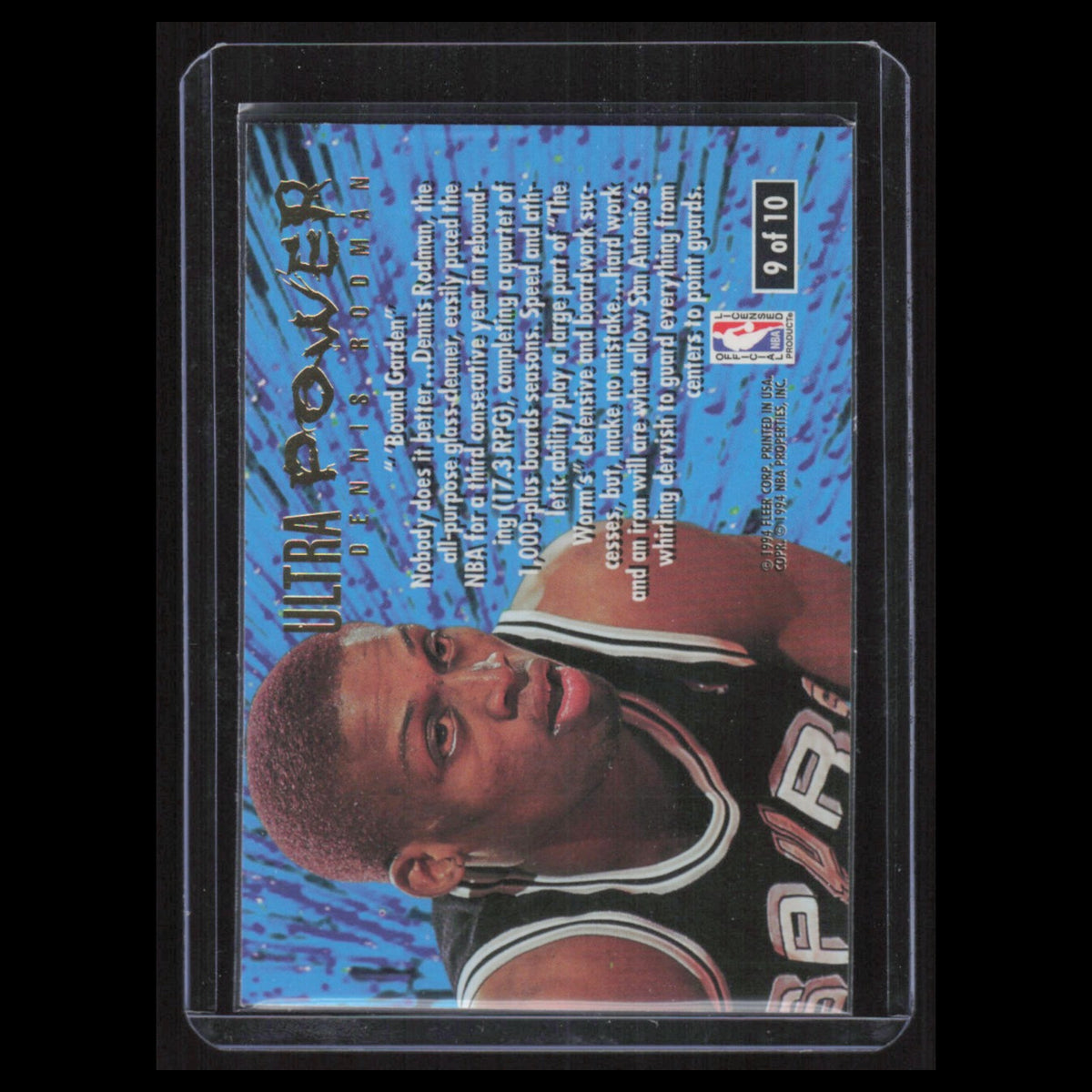 Dennis Rodman #9 1994 Fleer Ultra Power San Antonio Spurs Basketball Card NBA NM