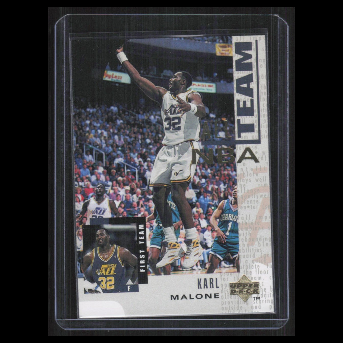 Karl Malone #12 1994 Upper Deck A-Team Utah Jazz Basketball Card NBA NM