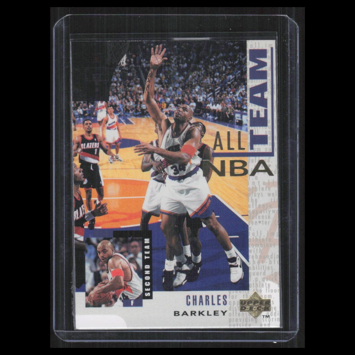 Charles Barkley #17 1994 Upper Deck A-Team Phoenix Suns Basketball Card NBA NM