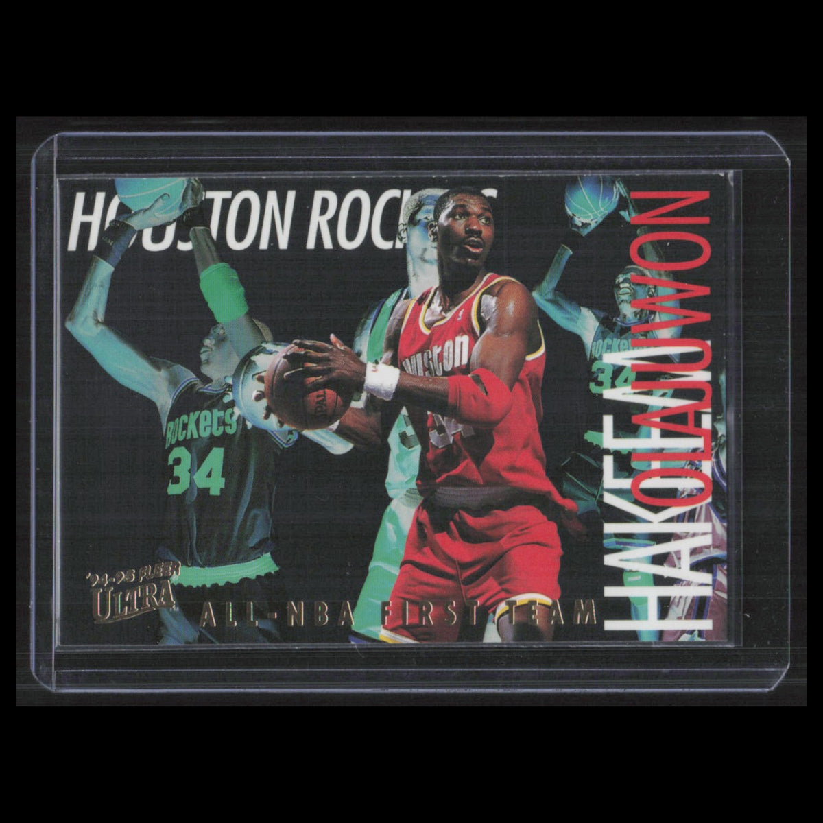 Hakeem Olajuwon #2 1994 Fleer Ultra First Team Houston Rockets Basketball Card