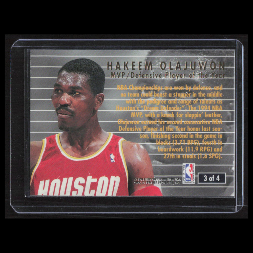 Hakeem Olajuwon #3 1994 NBA Award Winners Houston Rockets Basketball Card NBA NM