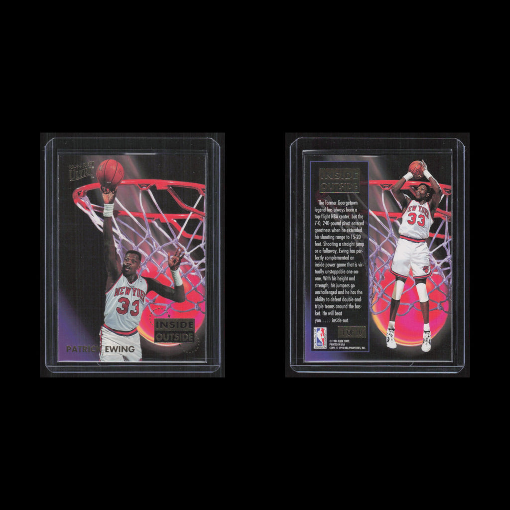 Patrick Ewing #1 1994 Fleer Ultra Inside Out New York Knicks Basketball Card NBA