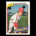Dick Ruthven #19 1980 Topps Burger King Philadelphia Phillies Phillies Baseball