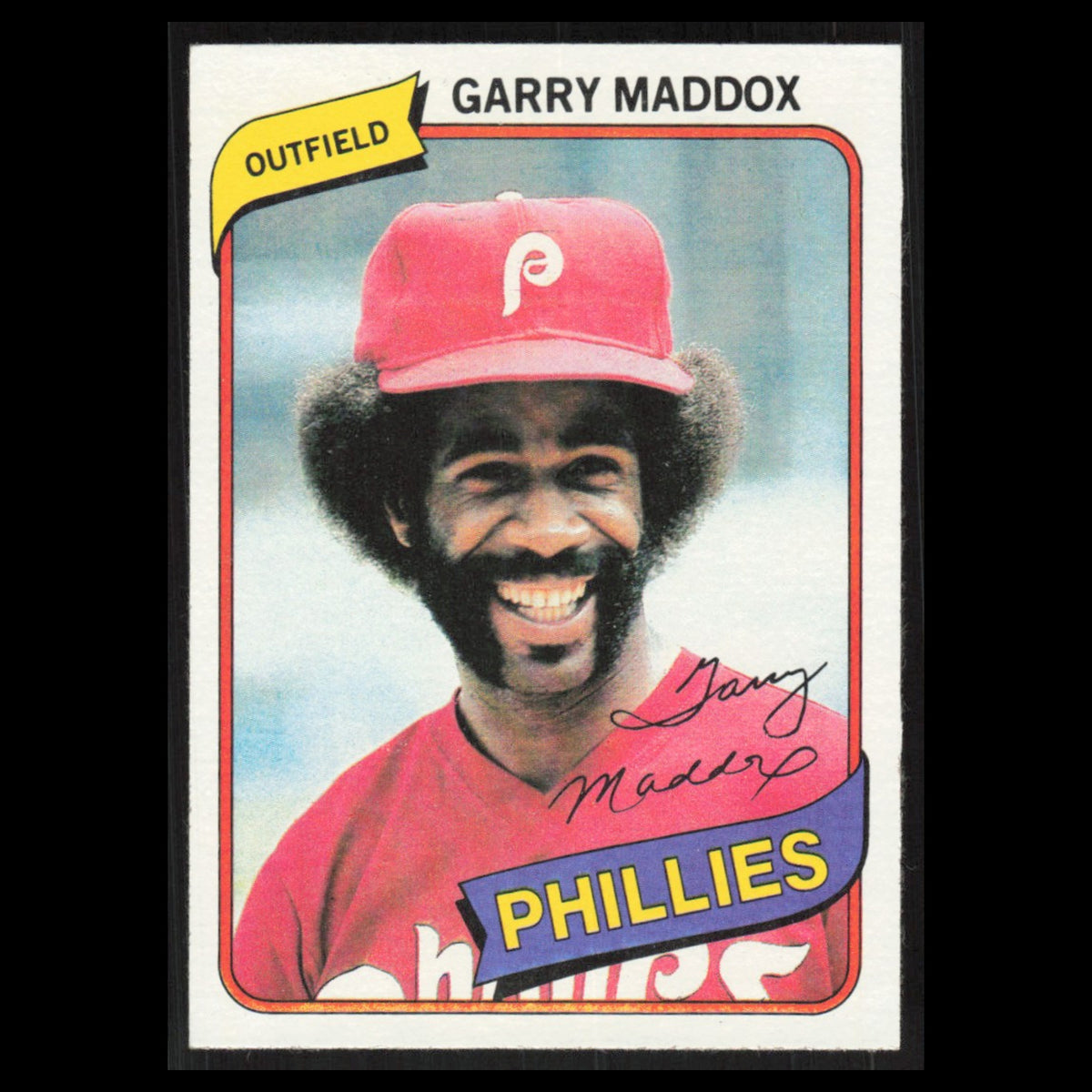 Garry Maddox #10 1980 Topps Burger King Philadelphia Phillies Phillies Baseball