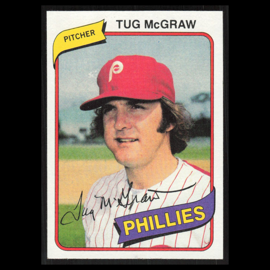 Tug McGraw #20 1980 Topps Burger King Philadelphia Phillies Phillies Baseball NM