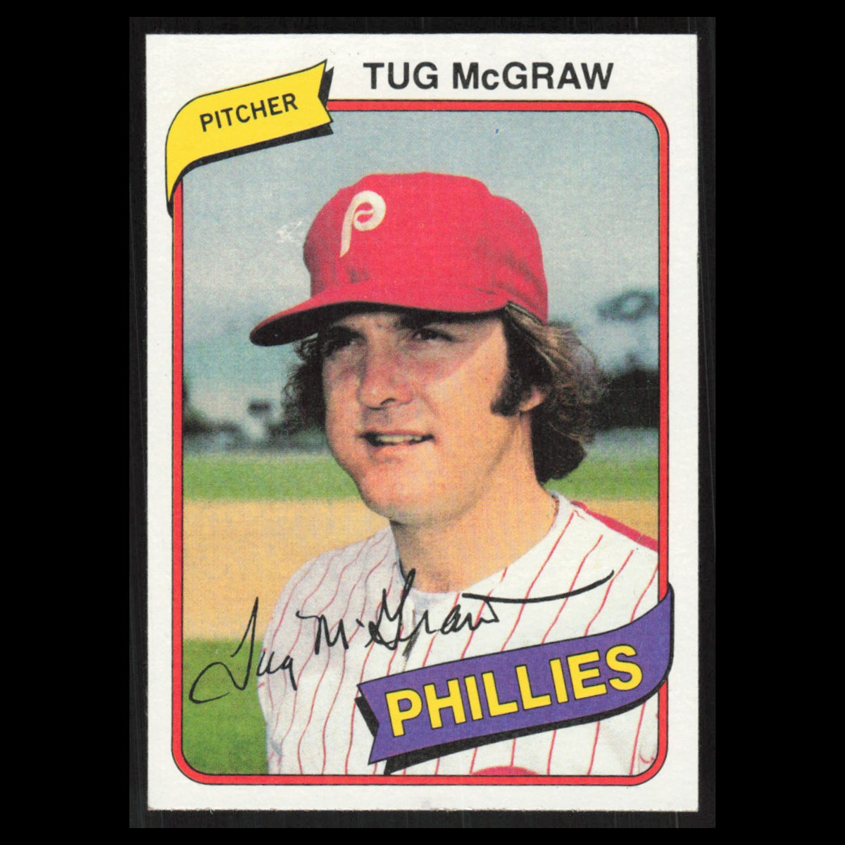 Tug McGraw #20 1980 Topps Burger King Philadelphia Phillies Phillies Baseball NM