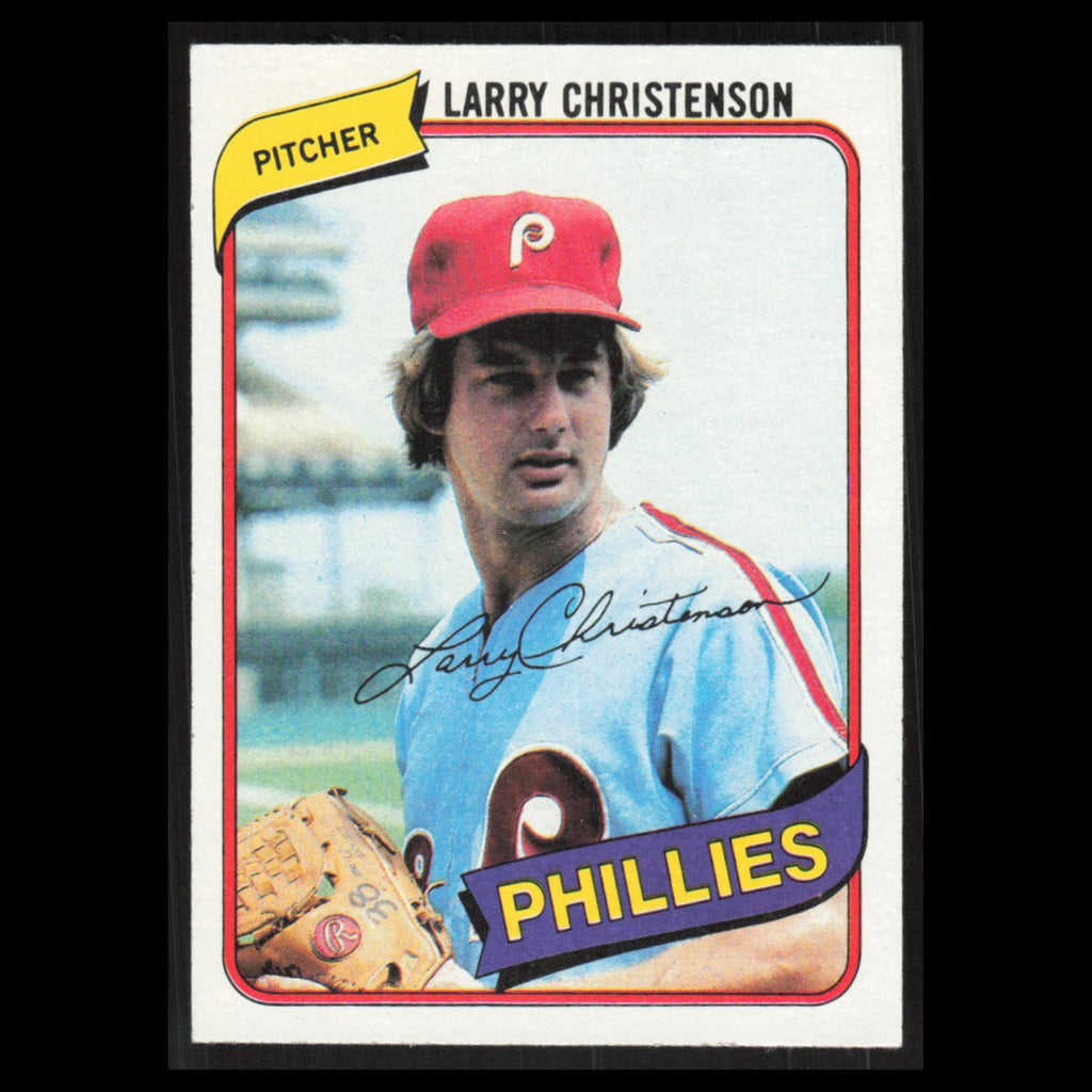 Larry Christenson #16 1980 Topps Burger King Philadelphia Phillies Phillies Card