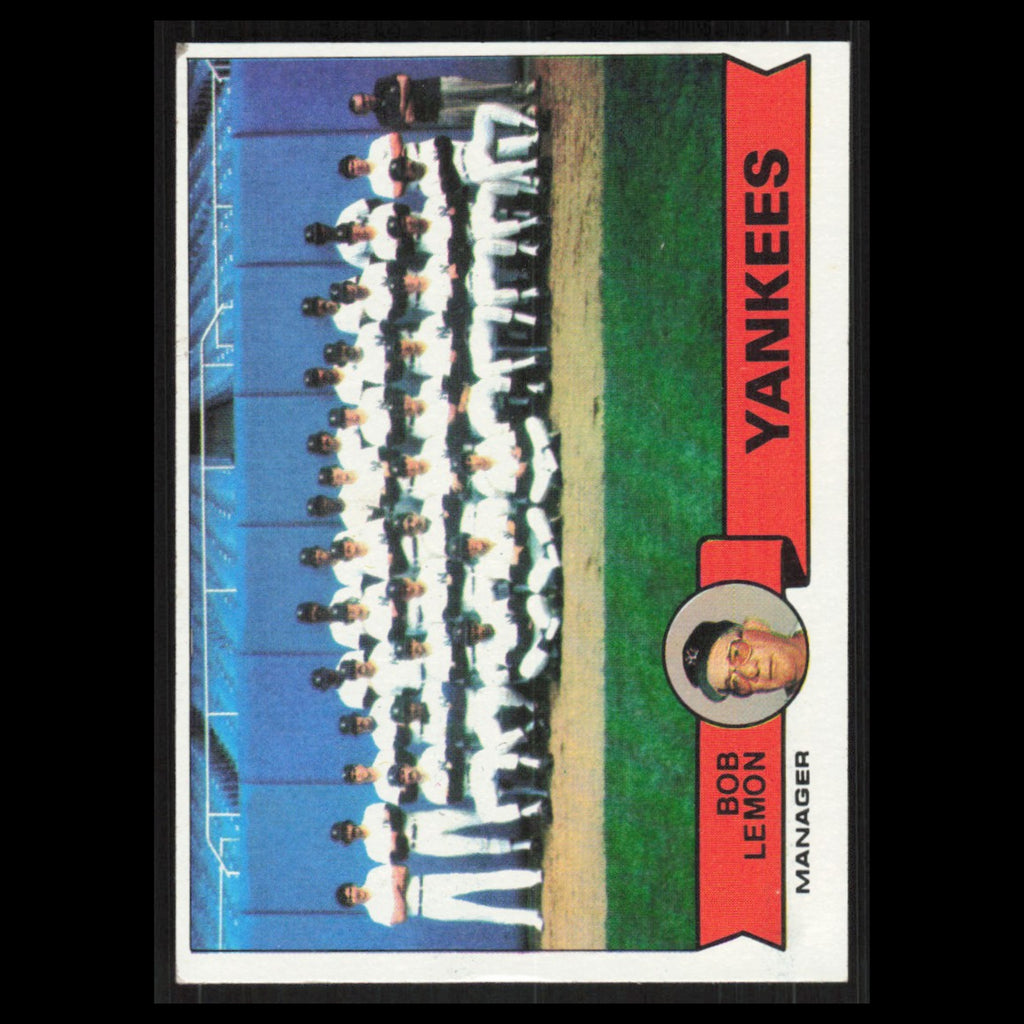 Yankees Team/Bob Lemon #1 1979 Topps Burger King New York Yankees Yankees Card