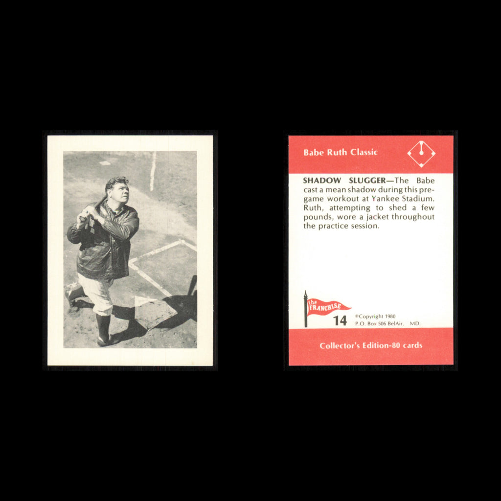 Babe Ruth #14 1980 The Franchise Babe Ruth Classic Baseball Card MLB NM