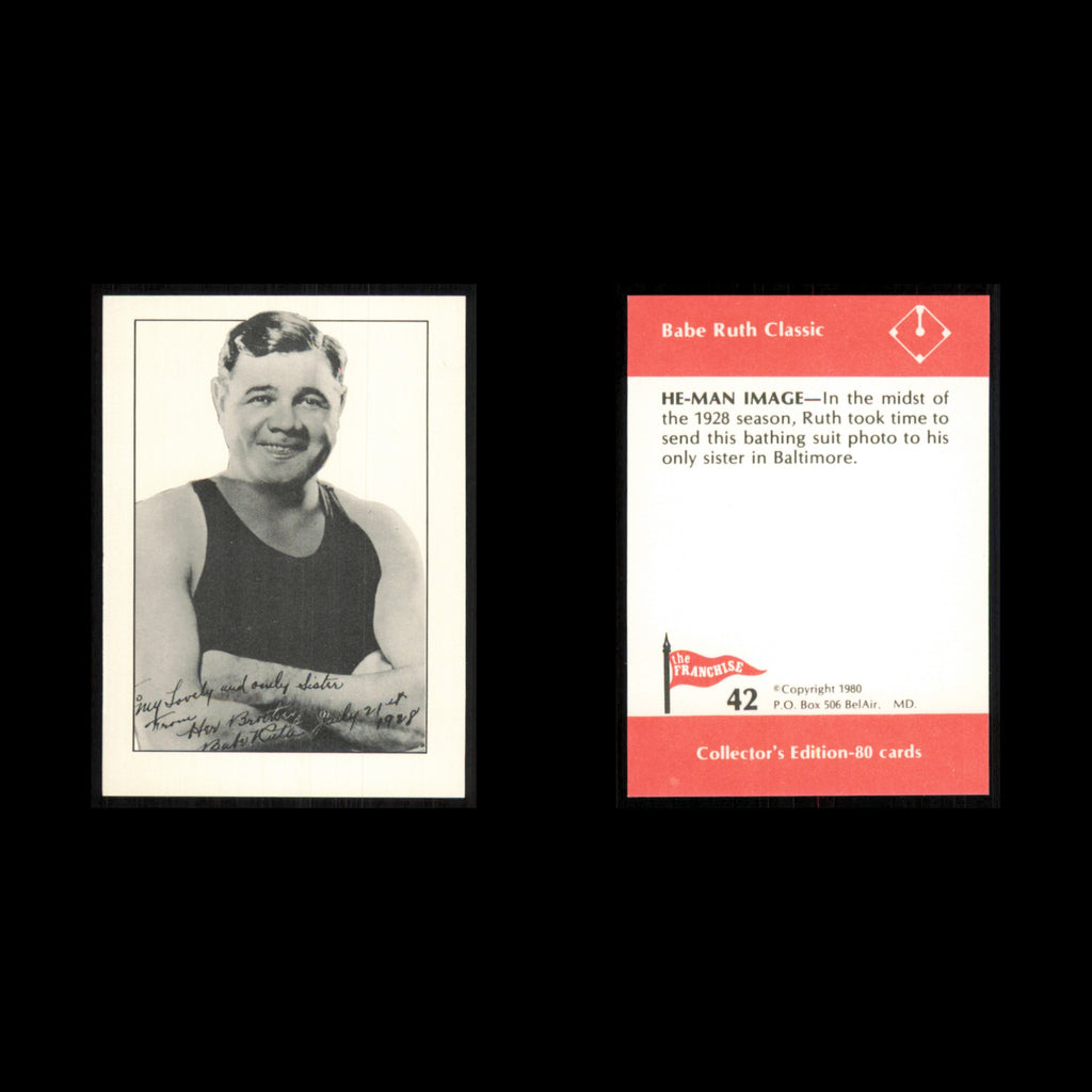 Babe Ruth #42 1980 The Franchise Babe Ruth Classic Baseball Card MLB NM