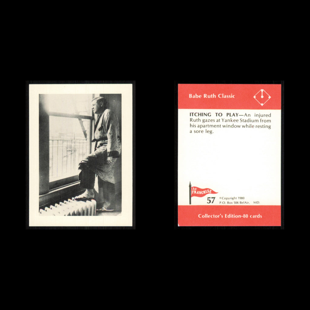 Babe Ruth #57 1980 The Franchise Babe Ruth Classic Baseball Card MLB NM