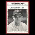 John Lipon #26 1981 Detroit News Detroit Tigers Baseball Card MLB NM