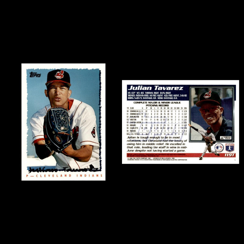 Juliam Tavarez Rookie #119T 1995 Topps Traded - Rookies Cleveland Indians Card