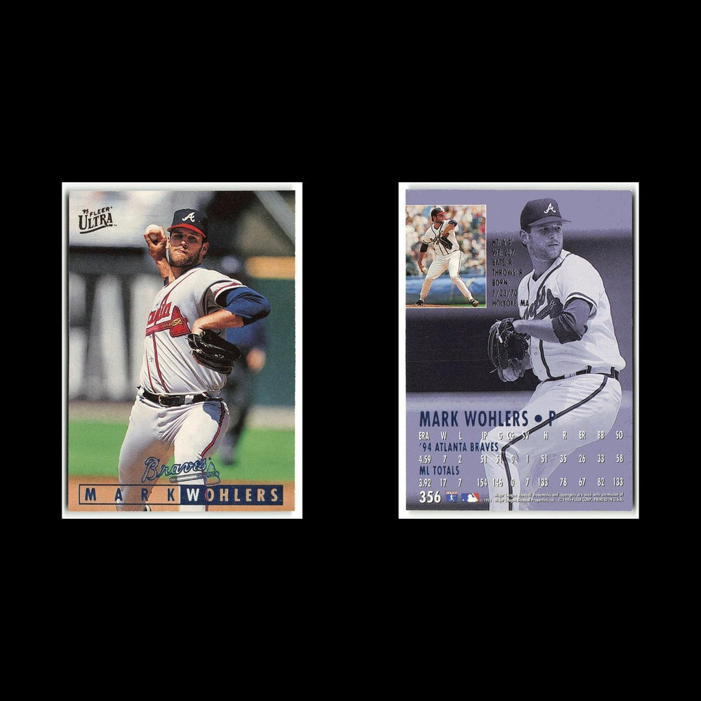 Mark Wohlers #356 1995 Fleer Ultra Atlanta Braves Baseball Card MLB NM