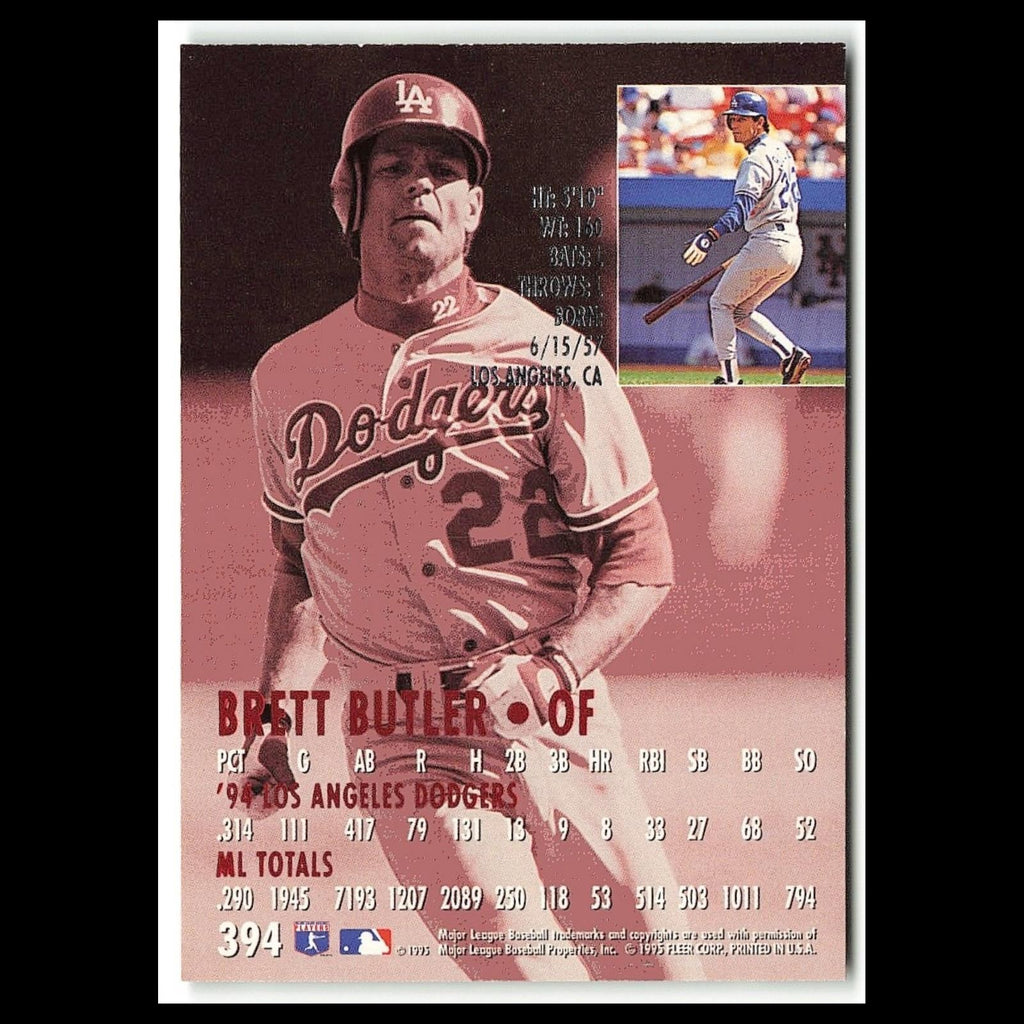 Brett Butler #394 1995 Fleer Ultra New York Mets Baseball Card MLB NM