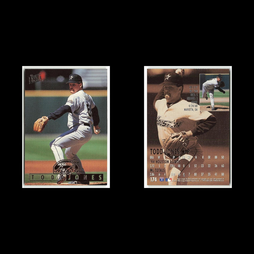 Todd Jones #174 1995 Fleer Ultra Houston Astros Baseball Card MLB NM