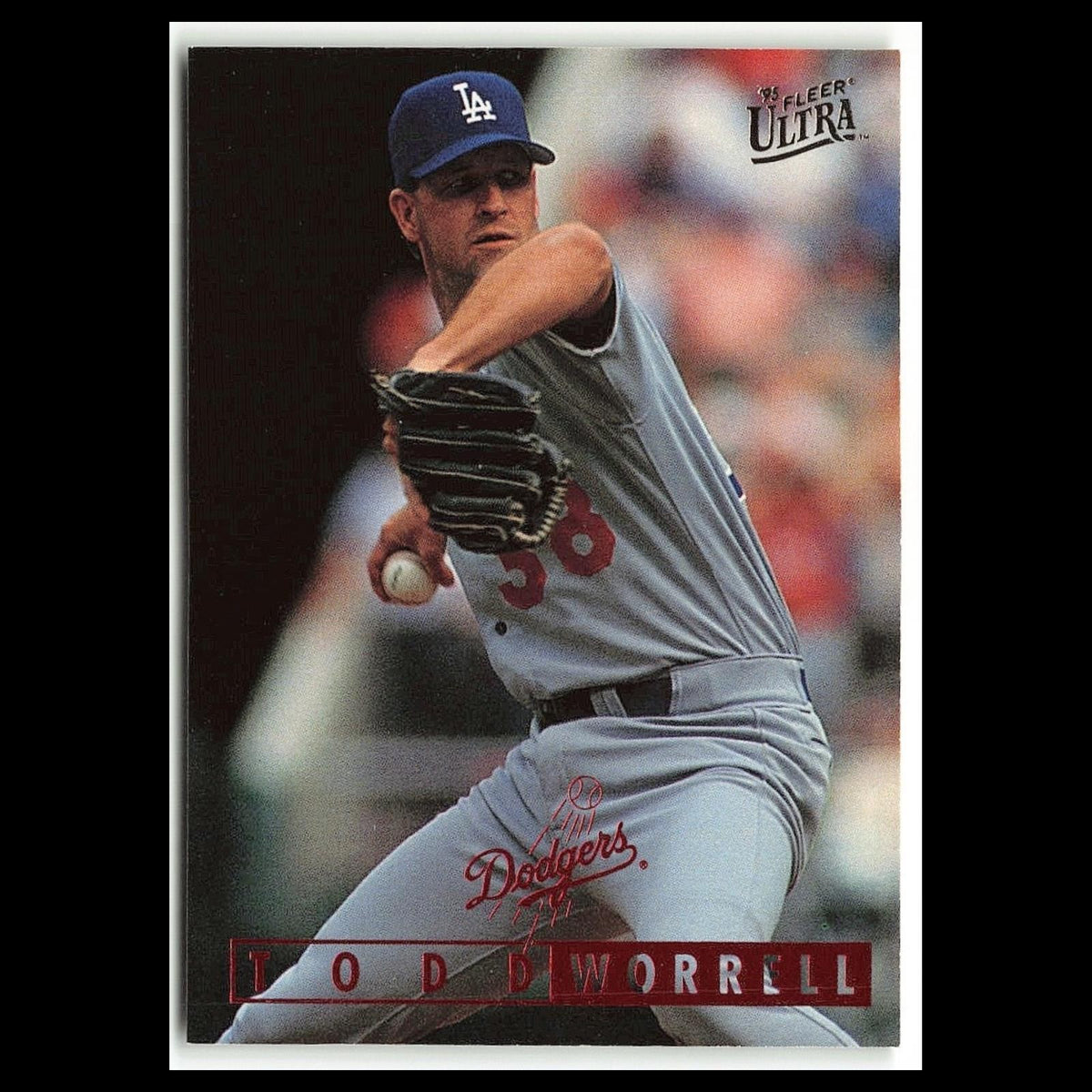 Todd Hollandsworth #185 1995 Fleer Ultra Los Angeles Dodgers Baseball Card MLB